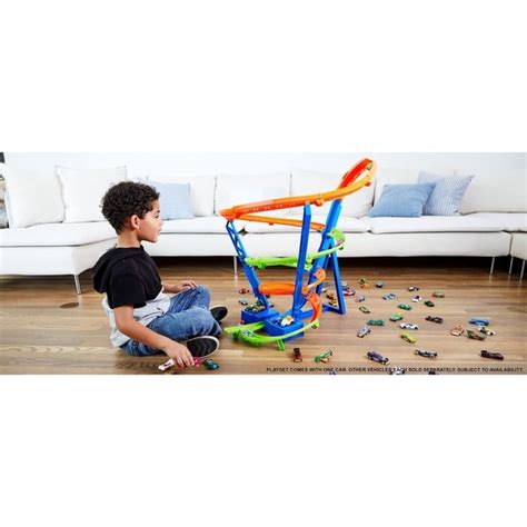 Coffret Piste Cyclone Crash Hot Wheels Mattel King Jouet Garages Et Circuits Mattel