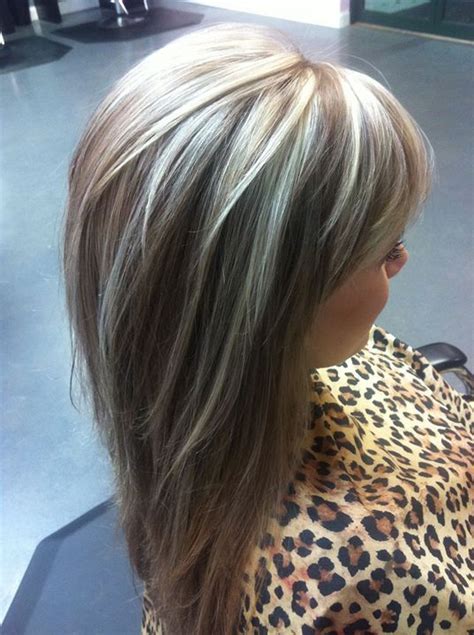 Dark Brown Hair With Icy Blonde Highlights Fashionblog