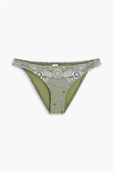 ZIMMERMANN Paisley Print Low Rise Bikini Briefs THE OUTNET