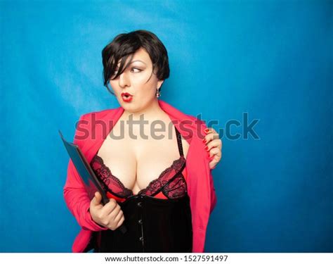 Sexy Secretary Lingerie Bright Pink Business Stock Photo 1527591497 Shutterstock
