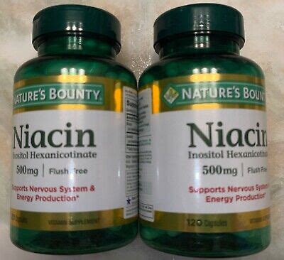 Pack Nature S Bounty Niacin Mg Flush Free Capsules Total