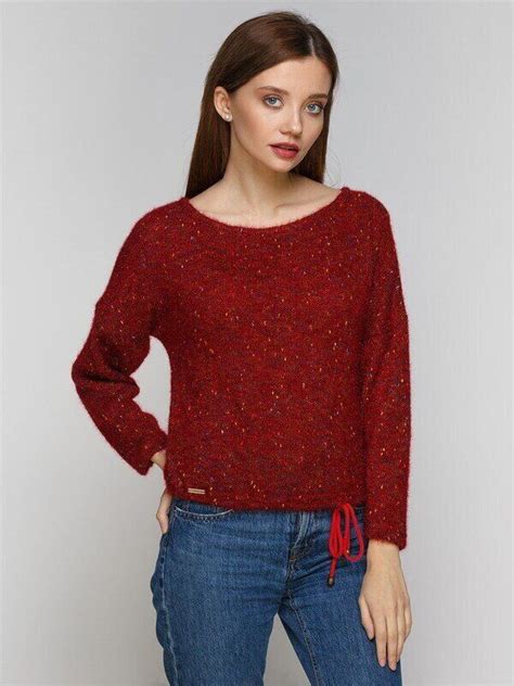 Кофта меланж ангора НОКТЮРН, колір Червоний, за 499 грн, в Україні | в ...