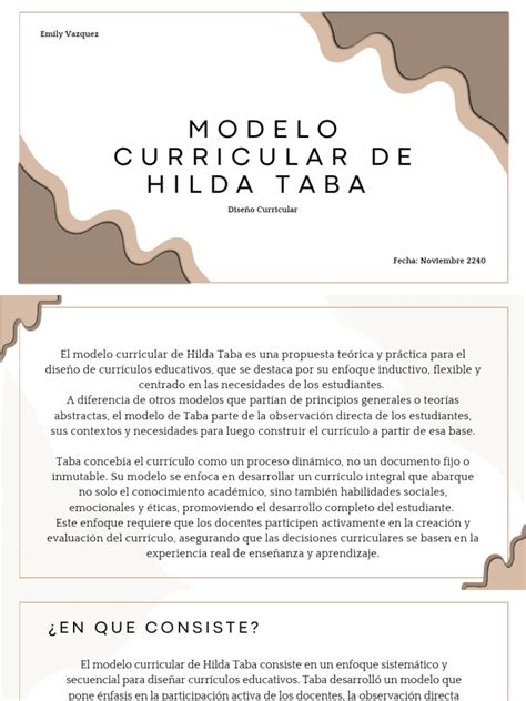 modelo curricular de hilda taba  plan de estudios evaluacion