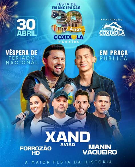 Coxixola Se Prepara Para Maior Festa De Emancipação Política Da