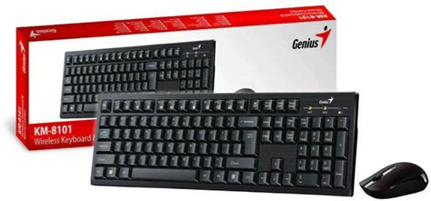 Genius KM-8101 Wireless Keyboard and Mouse Combo (Black) - KIB Computer ...