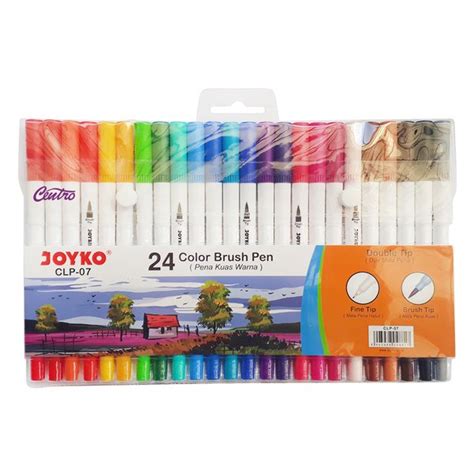 Jual Joyko Brush Pen Colour Dual Tip Spidol Set Warna Clp Di