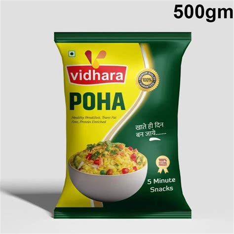 500gm Vidhara White Poha At Rs 29 Pack Poha In Jaipur ID 2853223393548