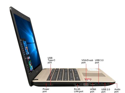 ASUS Laptop AMD E2-6110 4 GB LPDDR3 Memory 500GB HDD AMD Radeon R2 ...