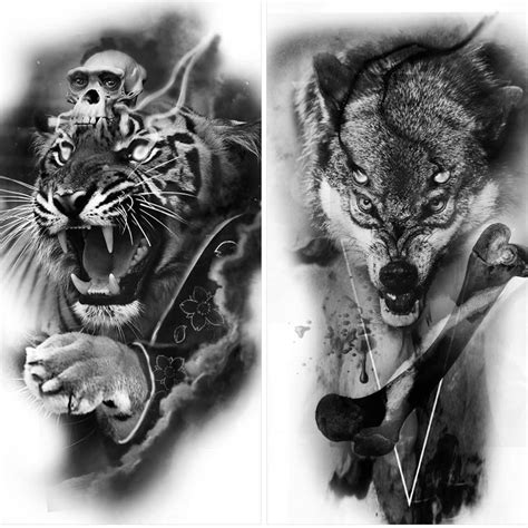 Wolf Tattoo Forearm, Wolf Tattoos, Animal Tattoos, Full Arm Tattoos ...