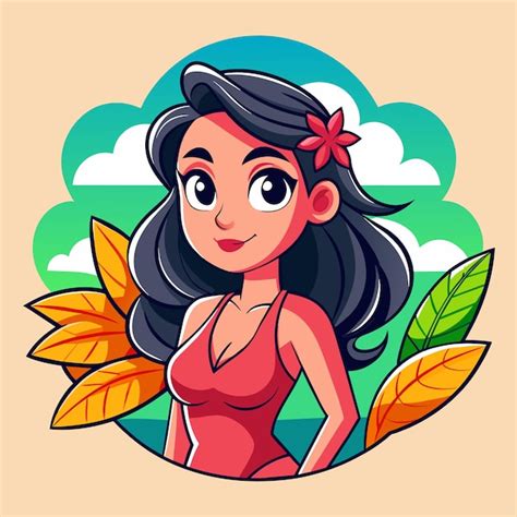 Mujer en bikini chica de verano en vacaciones traje de baño de playa