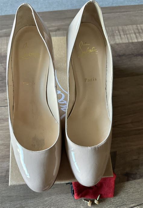 Christian Louboutin Simple Pump Patent Calf Nude S Gem