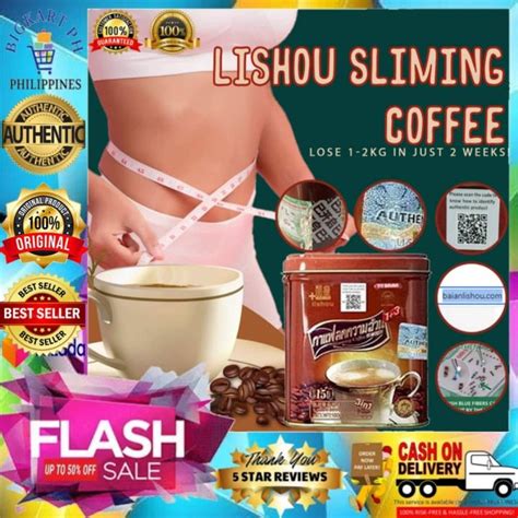 SET OF 2CAN 30pcs Sachets 100 ORIGINAL AUTHENTIC Lishou Slimming Coffee