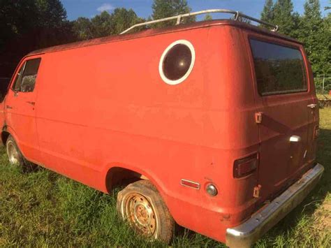 1977 Dodge Van Van Orange Rwd Automatic Tradesman 100 For Sale
