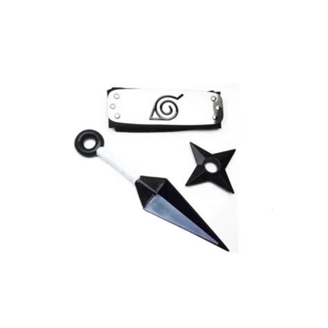 Kit Bandana Naruto Akatsuki Kunai Aldeia Da Folha Konoha Cosplay