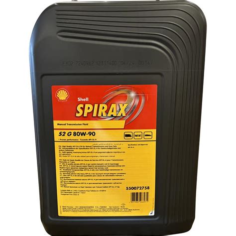 Shell Spirax S2 G 80W 90 20 Liter