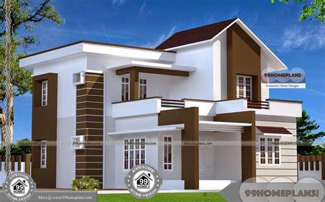 bedroom double storey house plans  cute contemporary designs