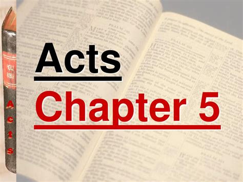 Acts Chapter 5 Acts Acts Ppt Download