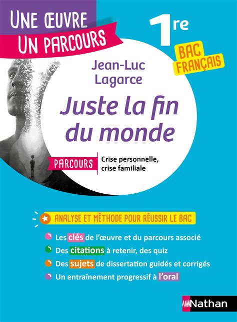 Analyse et étude de l œuvre Juste la fin du Monde de Lagarce Réussir