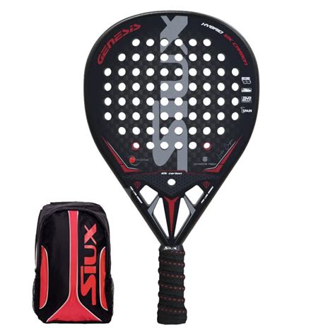 Siux Genesis Hybrid Black Carbon Racket Zona De Padel