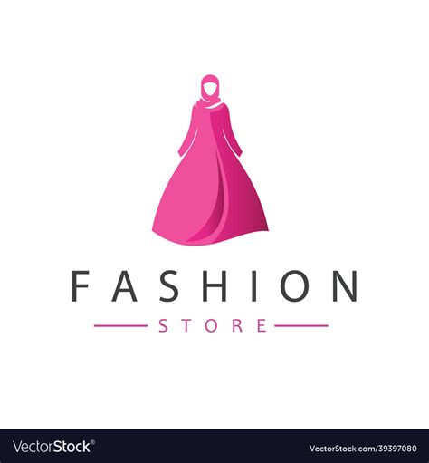 Fashion store logo design Royalty Free Vector Image