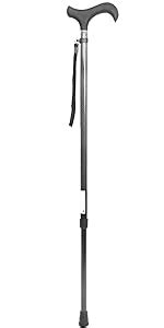 Kmina Pro Carbon Fibre Walking Stick With Seat Height Adjustable