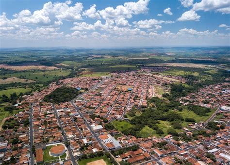 Vista aérea da cidade de Santa Rosa do Viterbo São Paulo Brasil