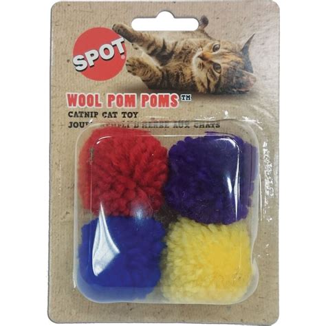 Spot Wool Pom Poms Wcatnip