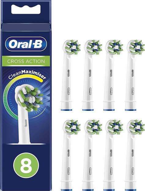 Oral B CrossAction Brush Heads With CleanMaximiser Technology Pack Of