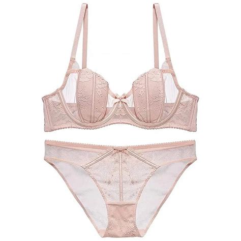 Lovirlve Set Celana Dalam Dan Bra Seksi Set Lingerie Renda Bordir Ultra