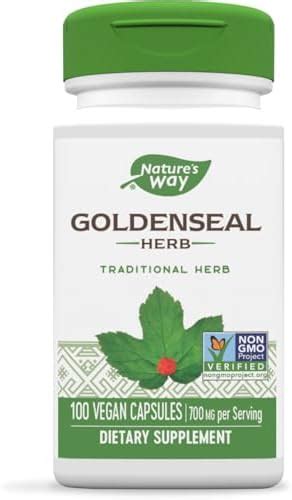 Nature’s Way Goldenseal Herb Vegan 800 Mg Per Serving 180 Capsules Health And Household