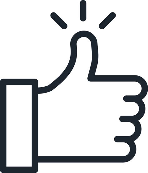 Thumbs up icon. 20617579 PNG