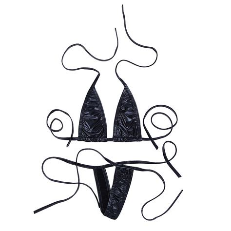Buy Sexy Women S Micro Bikini Set Bra Top G String Mini Thong Lingerie Swimwear Online At Lowest