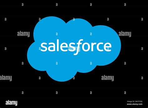 Salesforce. com, Logo, Black background Stock Photo - Alamy