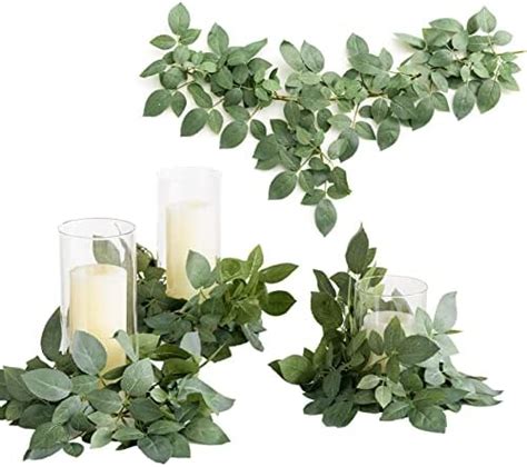 Amazon Blissful Moment Eucalyptus Garland With Flowers Wedding