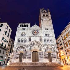 Genoa Cathedral Nightfall Wall Art | Photography