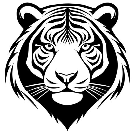 premium vector dynamic tiger face illustration  impactful designs