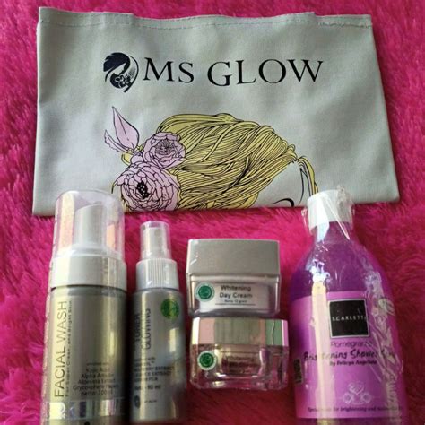 Jual Paket Wajah MS GLOW Original Gift Produk Scarlett Varian Apapun Bs