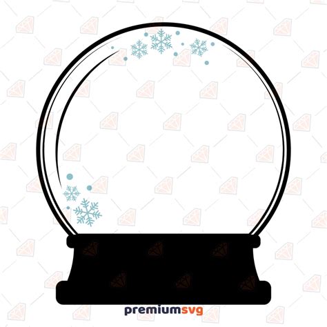 Snow Globe SVG Cut And Clipart Files PremiumSVG