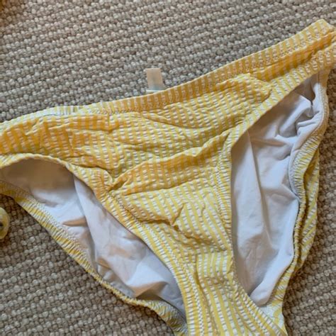 J Crew Swim Xs Lemon Seersucker Jcrew Bikini Poshmark