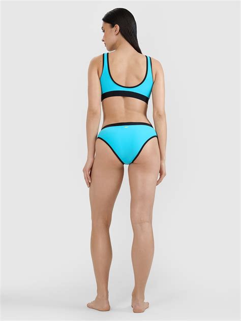 Dół od bikini damski niebieski F Odzież obuwie i akcesoria sportowe