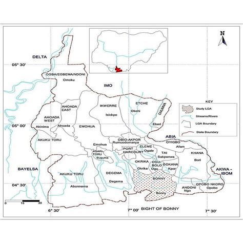 Map of Rivers State showing the study area Source: Author"s Field work ...