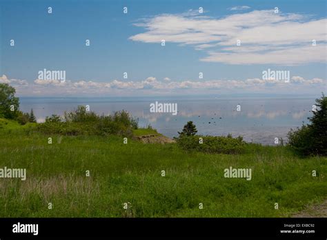 The North Shore Of The St Lawrence River Stock Photo Alamy