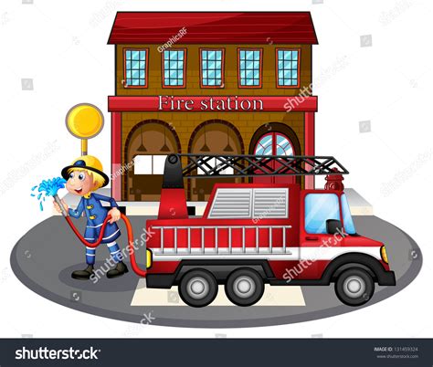 Fire Station Sign Clip Art