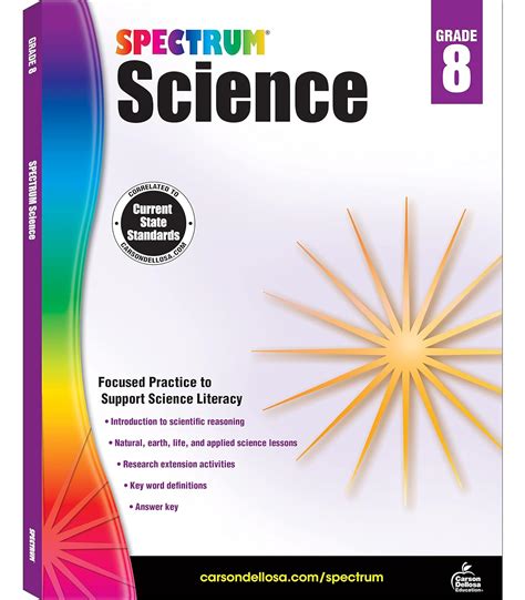 Spectrum 8th Grade Science Workbooks Ages 13 By Spectrum