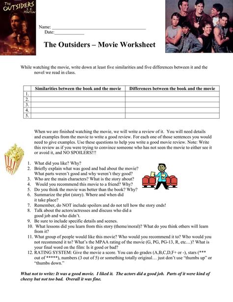 The Complete Guide to The Outsiders Worksheets: Answers and Solutions