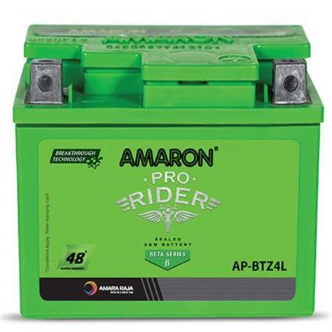 Amaron Pro Rider Ap Btz L Bike Battery Months Ah At Rs In