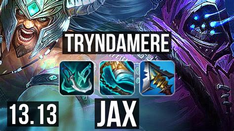 Tryndamere Vs Jax Top Solo Kills M Mastery Na Diamond