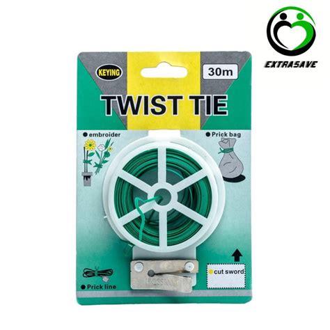 dawai hijau bunga dawai orkid plant twist tie  cutter