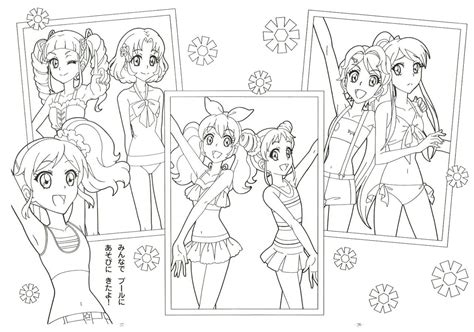 Coloring Pages For Girls Anime Base Magical Girl Line Art Sketches