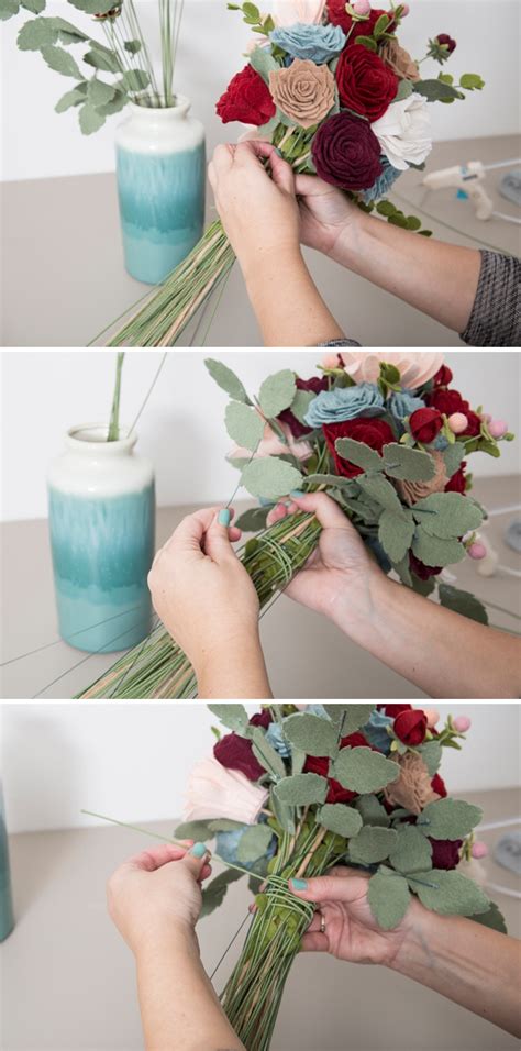 How To Make The Most Gorgeous Wedding Bouquet Entirely Of Felt